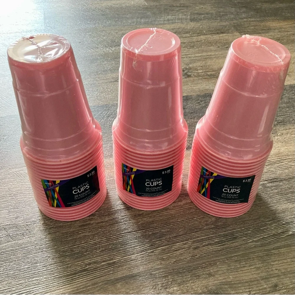 Mint and Pink Party Supplies - NWT